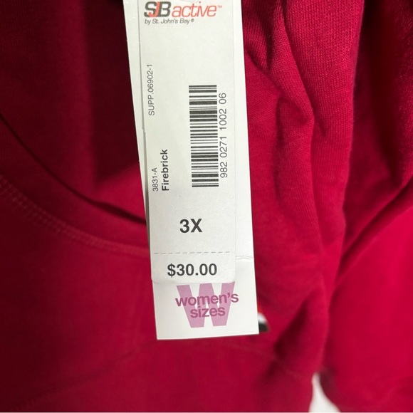 NWT SJB Active Zip Up Sweatshirt Hoodie Women's Size 3X Fall Outdoor Athleisure - Picture 9 of 12